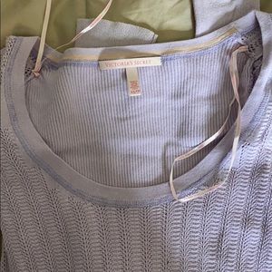 Victoria secret periwinkle sweater tight fit